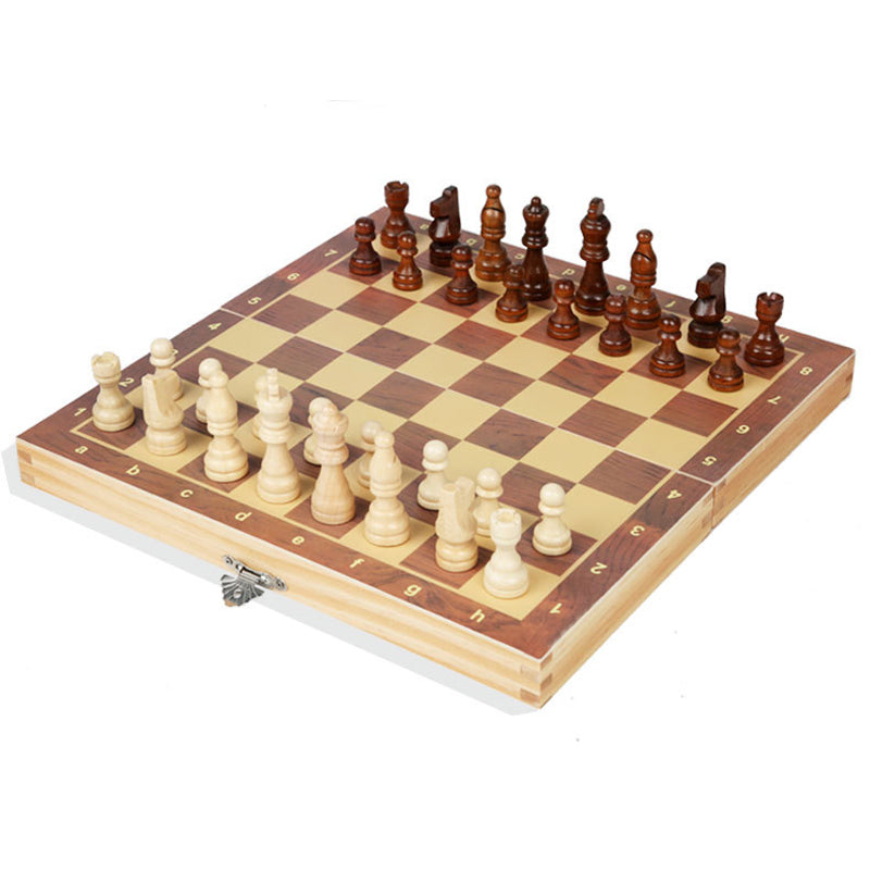 Magnetic Wooden Folding Chess Board High-end Puzzle Chess Game Entertainment